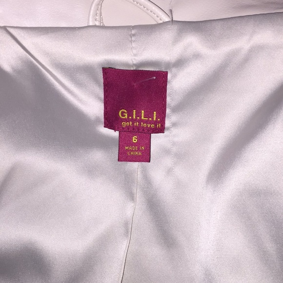 G.I.L.T leather jacket size 6 in cream final price - Picture 7 of 8